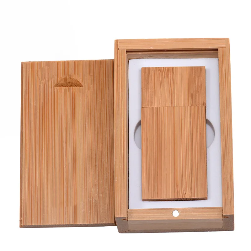 Carbonized bamboo SHANDIAN Деревянный Маленький Квадратный Блок USB+ коробка флэш-накопитель USB2.0 64 ГБ 32 ГБ 16 ГБ 8 ГБ 4 ГБ карта памяти фотографии свадебные подарки - Цвет: Carbonized bamboo