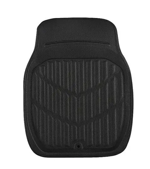 Black Front 1 PC Универсальные ПВХ кожаные автомобильные коврики, водонепроницаемые анти-грязные коврики для kia nissan camry lifan chrysler 300c mazda CX-5 - Название цвета: Black Front 1 PC