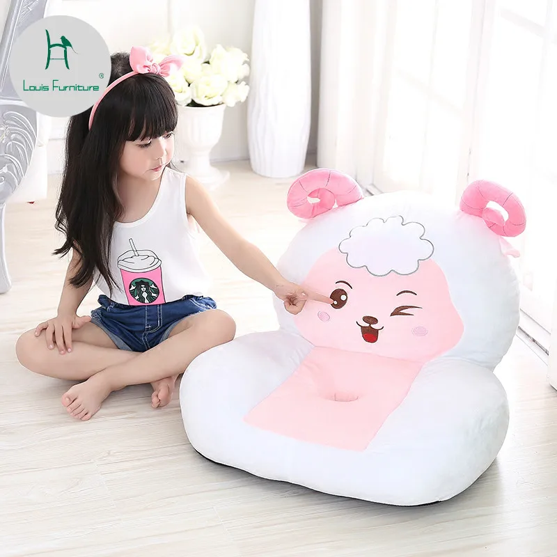 

Louis Fashion Children's Sofa Lazy Person Kindergarten Plush Baby Stool Seat Lovely Zodiac Cartoon Removable