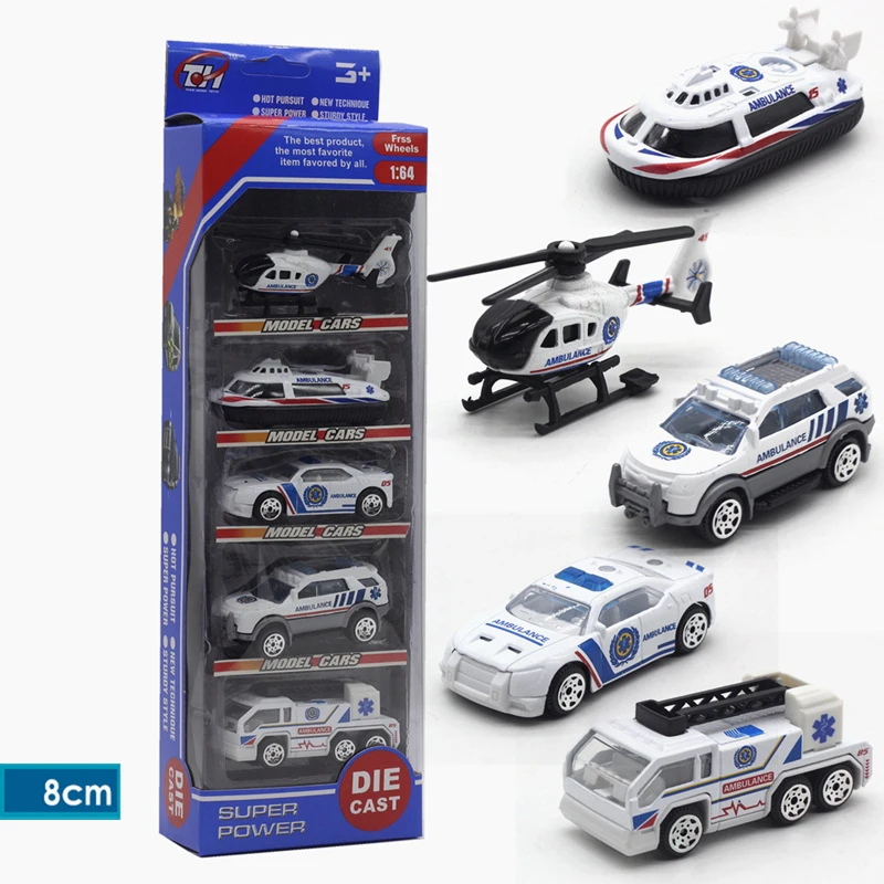 Литой игрушечный автомобиль 1:64 гоночная ферма скорая помощь зеленый черный