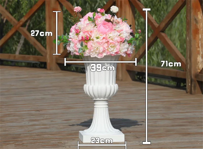 New road lead simulation flower ball wedding supplies wedding scene layout silk flower T stage Roman column decoration flower