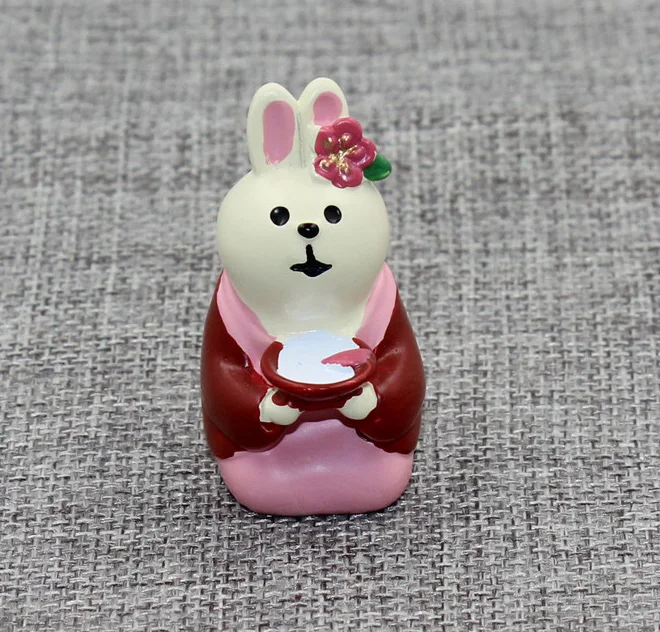 

Миниатюрные фигурки Mengyier кошка кролик смола