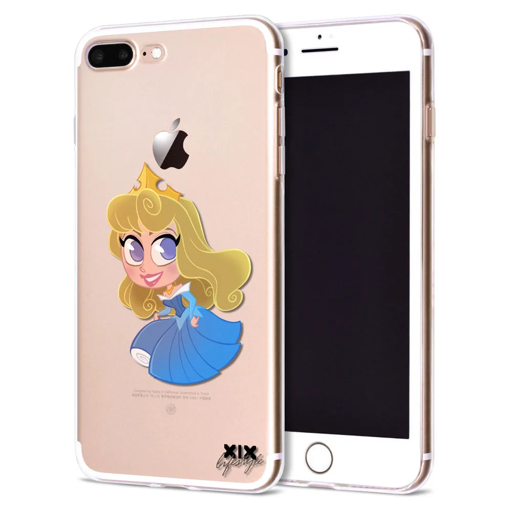 Чехол для iPhone ХIХ 11 Pro, 5, 5S, 6, 6 S, 7, 8 Plus, X, XS, Max, Милая принцесса, чехол для iPhone 7, Мягкий ТПУ чехол для iPhone XR - Цвет: 05