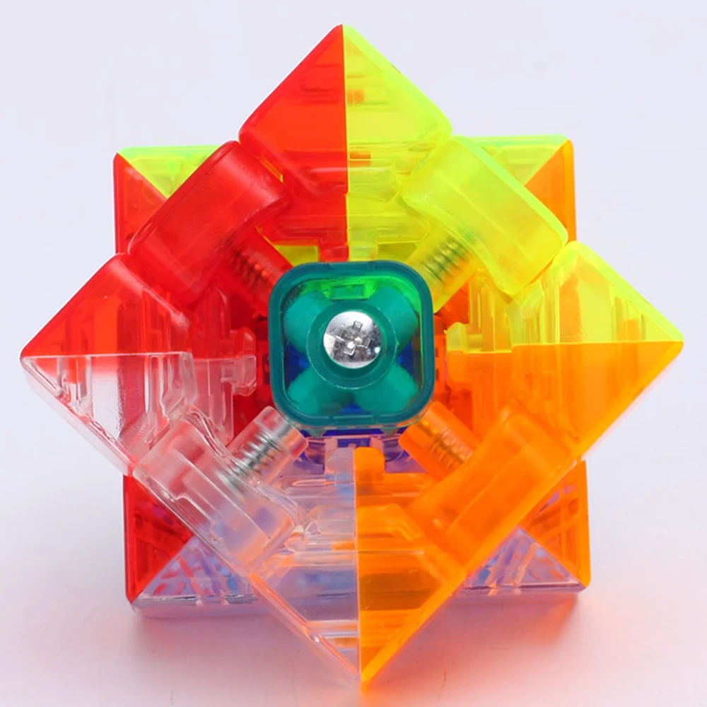 Professional Cubos Megico 3x3x3 on 3*3*3 Speed Magic Cube 3 Layers Puzzle Cubo Toy for Children 5.7CM Lucid Pellucid Hyaline | Игрушки и