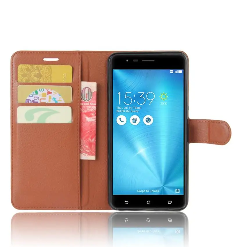 Роскошный чехол s для Asus Zenfone 3 Zoom ZE553KL, кошелек из искусственной кожи, чехол для телефона, чехол s для Asus ZE553KL, чехол, откидная задняя крышка