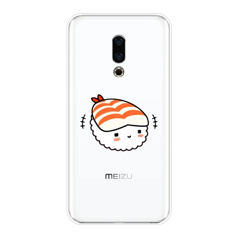 Смешная задняя крышка из ТПУ для Meizu 16th 16x15 Lite 16 Plus мягкий силиконовый чехол
