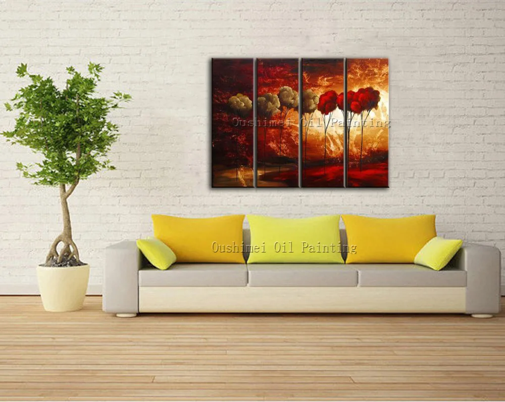 Оптовая цена Прямая поставка высокое качество Современный абстрактный пейзаж