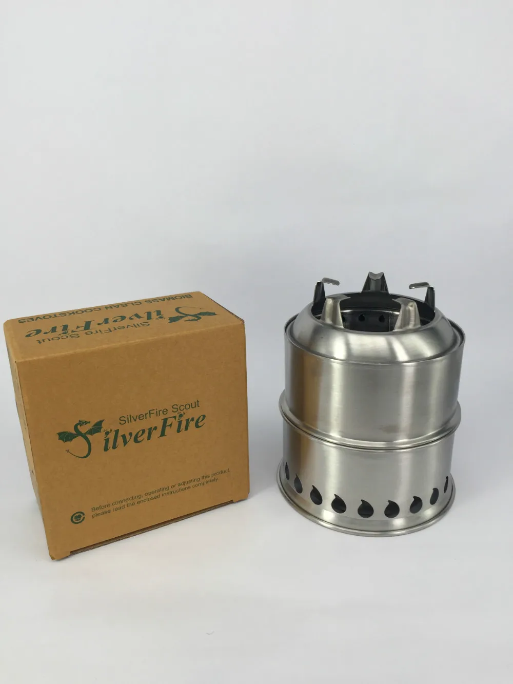 silver fire scout biomass clean cookestoves winwinter fishing bio fuel stainless steel stove  small gragon