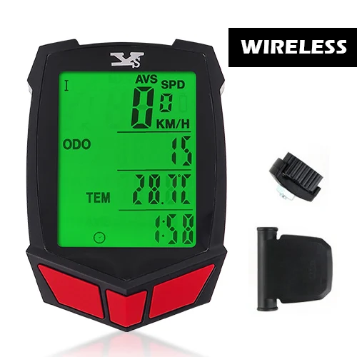 Wireless Black Bike VICTGOAL беспроводной Велосипедный компьютер Водонепроницаемый Спидометр для велосипеда подсветка MTB Многофункциональный одометр термометр Секундомер - Цвет: Wireless Black Bike