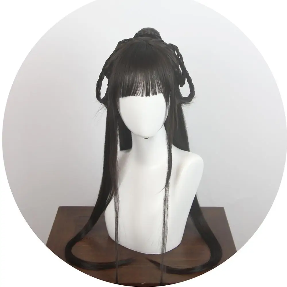 style 1 80 см в форме древней принцессы красота hairbeautiful принцесса волосы весь набор старинный волос старинный китайский для волос - Цвет: style 1