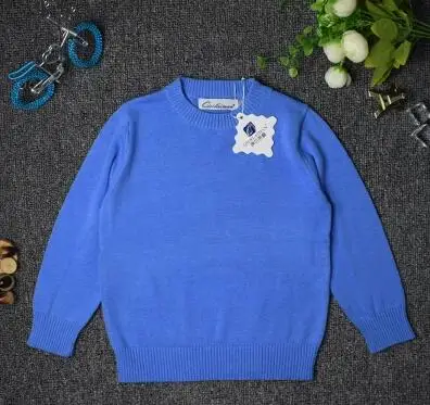 2018 Горячая Мода Новый однотонный Детский свитер в университетском стиле