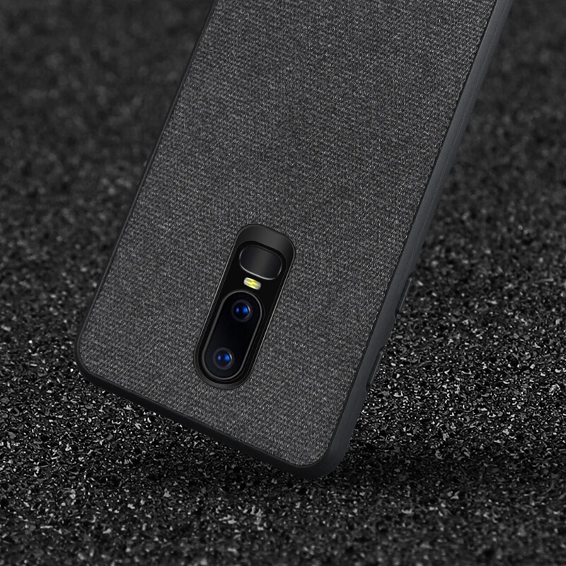 Чехол для oneplus 6 чехол MOFI One Plus жесткий накладка из мягкого силикона с тканевыми