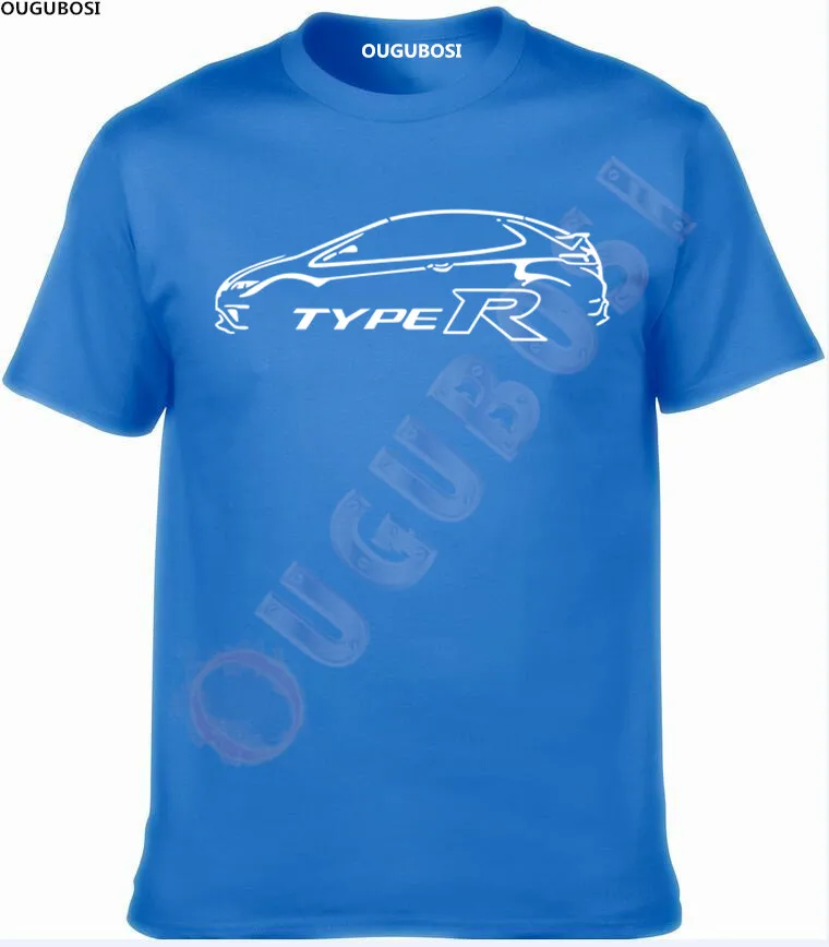 CIVIC Тип R вдохновил Классический Футболка с изображением автомобиля|Мужские