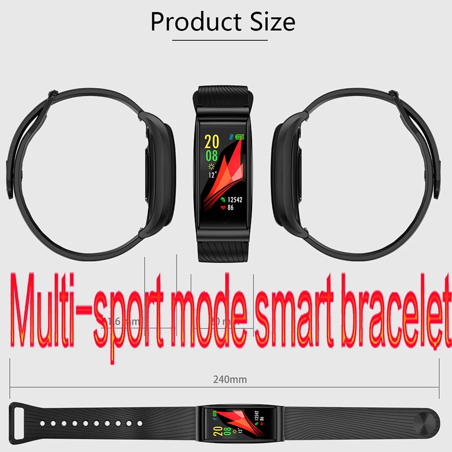 Смарт браслет для спорта фитнес трекер часы с монитором кровяного давления