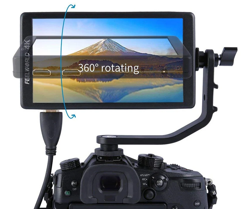 Feelworld Наклонный рычаг Leightweight алюминиевый дизайн для F5 FW568 S55 F570 F6 DSLR камера полевой монитор стабилизатор карданный кран установка