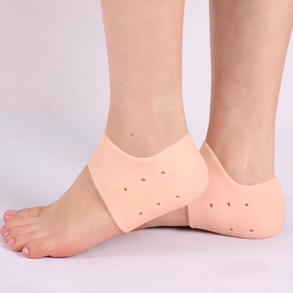 2 шт. дышащие увлажняющие силиконовые гелевые носки для пятки|Инструмент ухода за