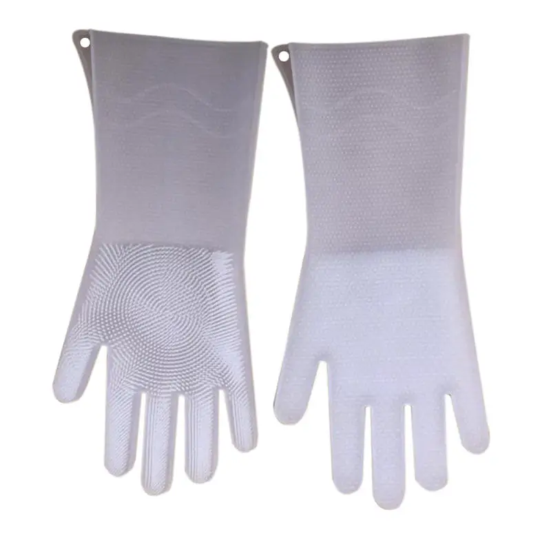 2020 Новые Волшебные многоразовые силиконовые перчатки Чистящая Щетка скраб