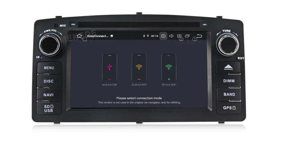 MEKEDE DSP 2G ram 16G rom Android 9,0 четырехъядерный автомобильный аудио dvd плеер gps для BYD F3 Toyota Corolla E120 2003-2006