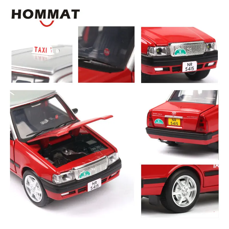 Hommate моделирование 1:32 Масштаб Тойота Корона модель такси автомобиль Diecasts и игрушечные транспортные средства сплав литья под давлением модель игрушечной машины игрушки для детей