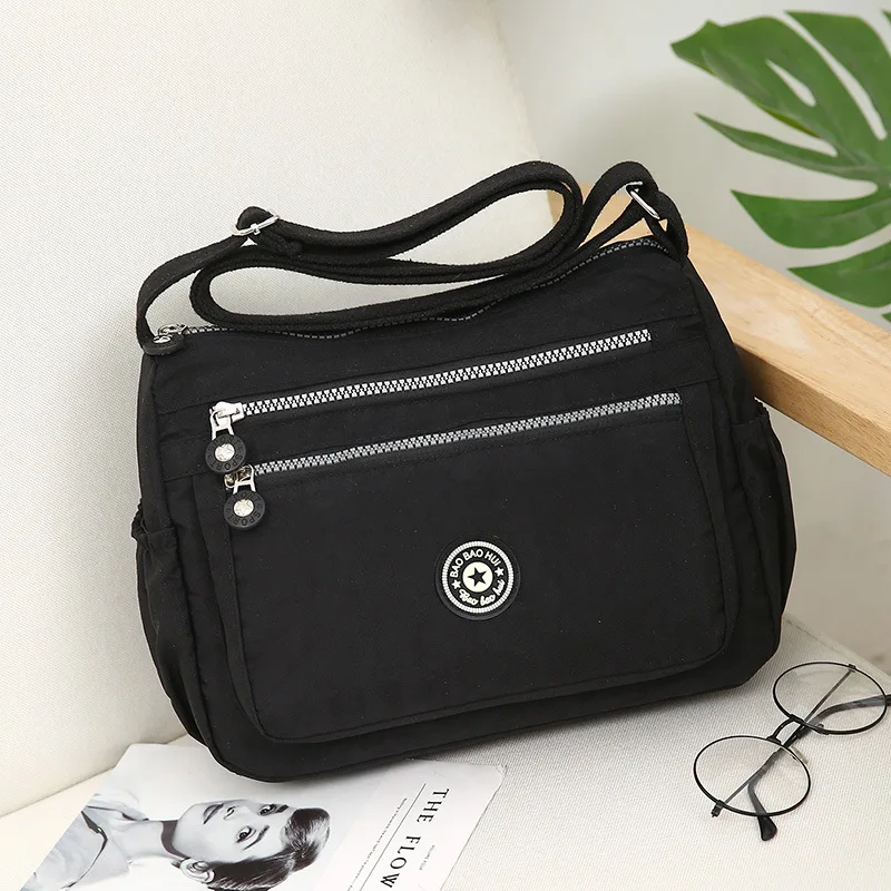 2 Multi-functional Women's Shoulder Bag Casual Crossbody Bag Nylon Waterproof Women Bolsa Messenger Bag Female Travel coin purse - Цвет: 2