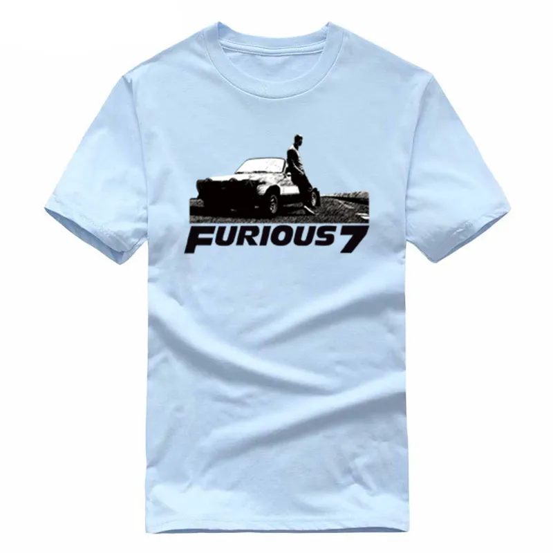 The Fast and the Furious & 7 Vin Paul Walker футболка с короткими рукавами хлопковые мужские