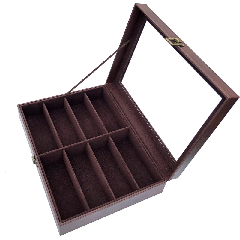 8 сетки ручной работы коробка для очков Ювелирные изделия Органайзер ювелирные