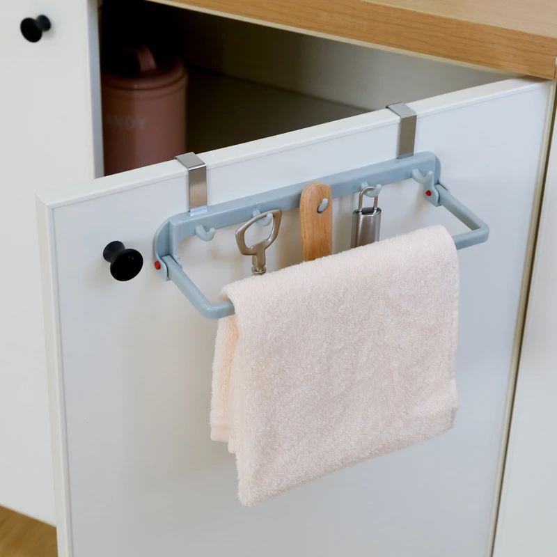 2 в 1 складной дверной крючок для двери шкафа вешалка полотенец пластиковая