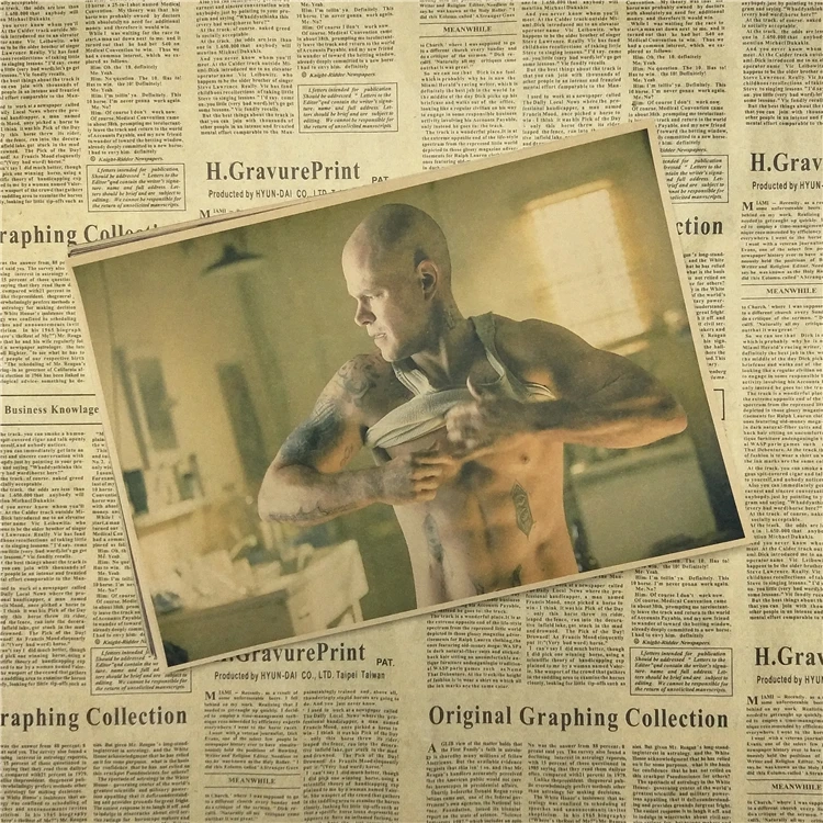 Постер из крафт бумаги Elysium с классическим фильмом декоративные картины на стену