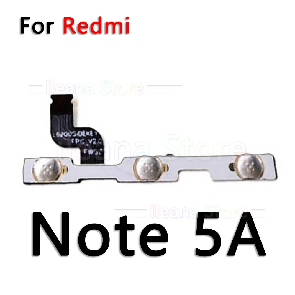 Кнопка включения и выключения звука гибкий кабель для Xiaomi Redmi Note 3 4 4x5 5A 6 6A Plus Pro power Flex - Цвет: For Redmi Note 5A