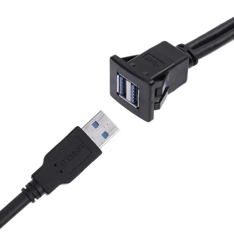 2 м/3 0 фута двойной USB штекер гнездо свинцовый Удлинительный кабель автомобильный