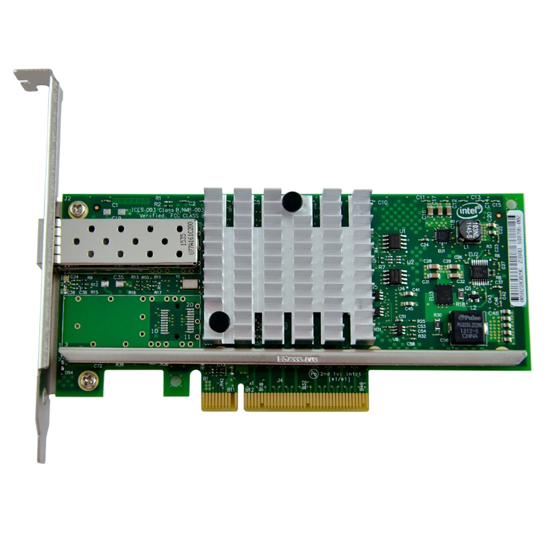 Адаптер сервера 10 ГБ один порт SFP + чипсет сетевой платы Lan для 82599ES X520|lan card|nic cardsfp