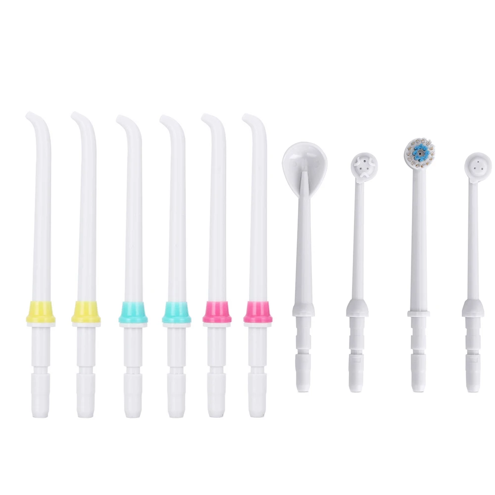 10 pieces nozzles 10 шт. насадки для ороситель для полости рта AZDENT X2, X4, X6 вода зубная нить наконечники зубной щетки реактивный поплавки очиститель зубов - Цвет: 10 pieces nozzles