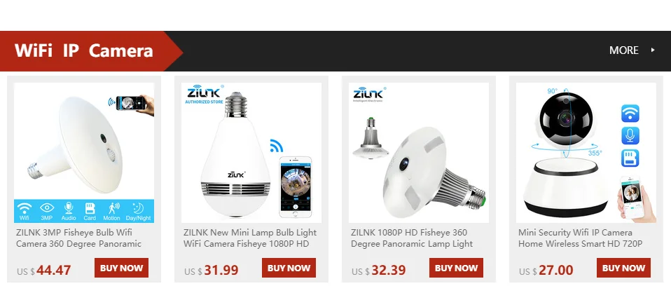 ZILNK лампа Беспроводная IP камера 960P HD wifi камера наблюдения безопасности 360 градусов рыбий глаз панорамный ИК ночного видения P2P