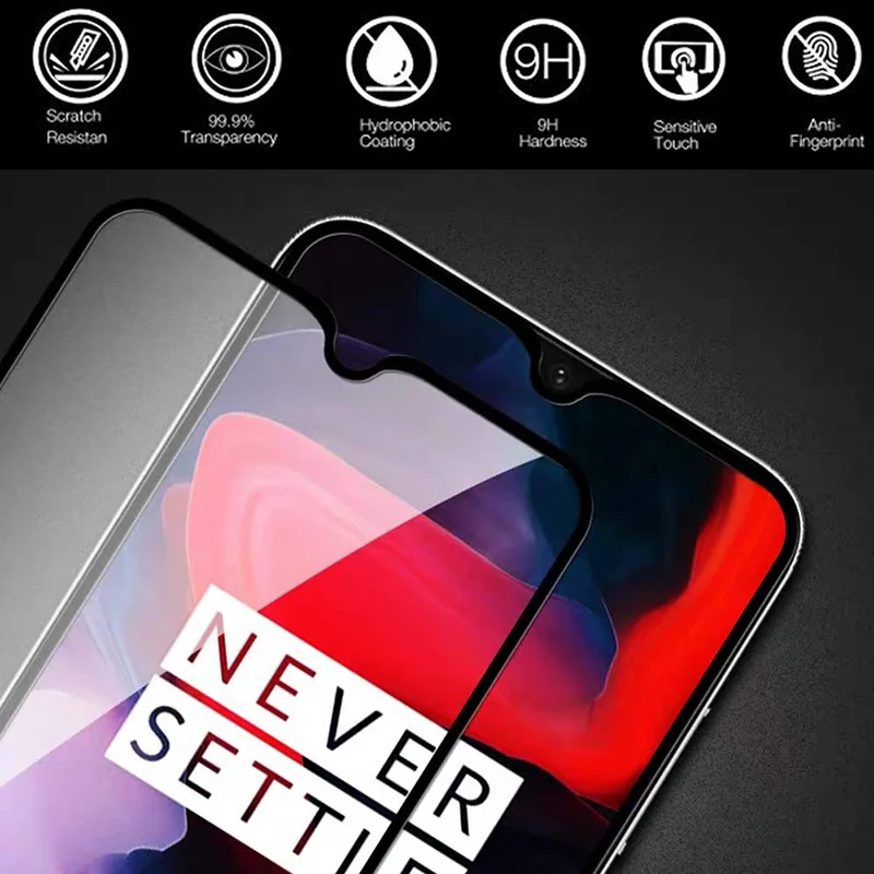 9D Защитное стекло для OnePlus 7 закаленное стекло для OnePlus 5 5T 6 6T Защитная пленка для экрана полное покрытие One Plus 6T черный