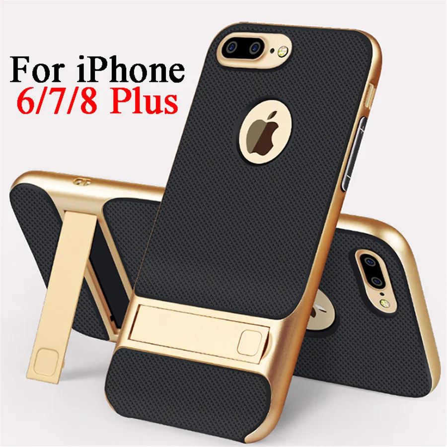 Чехол для iPhone 6s Plus 7 чехол Apple 8 подставка Ip 6 7plus Plus8 бампер ТОНКАЯ БРОНЯ I7 чехлы I Phone