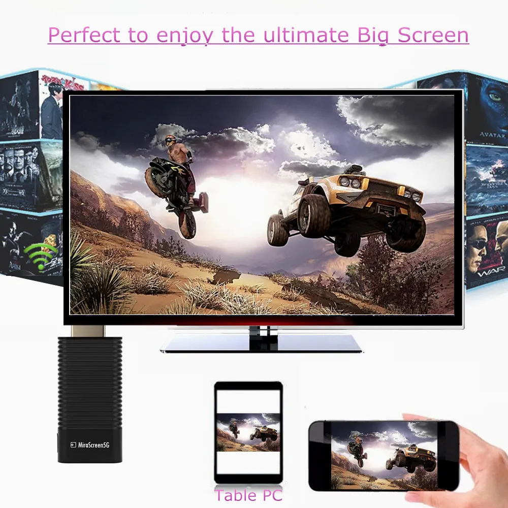 Г 2 4 г/5 г MiraScreen беспроводной HDMI ТВ ключ высокая скорость Трансмиссия Wi Fi Дисплей