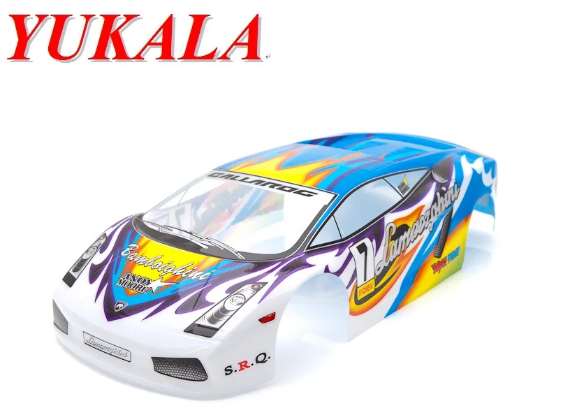 YUKALA 1/10 RC гоночный Дрифт автомобиль ПВХ Окрашенный корпус кузова для 1:10 rc 200 мм S022B 2