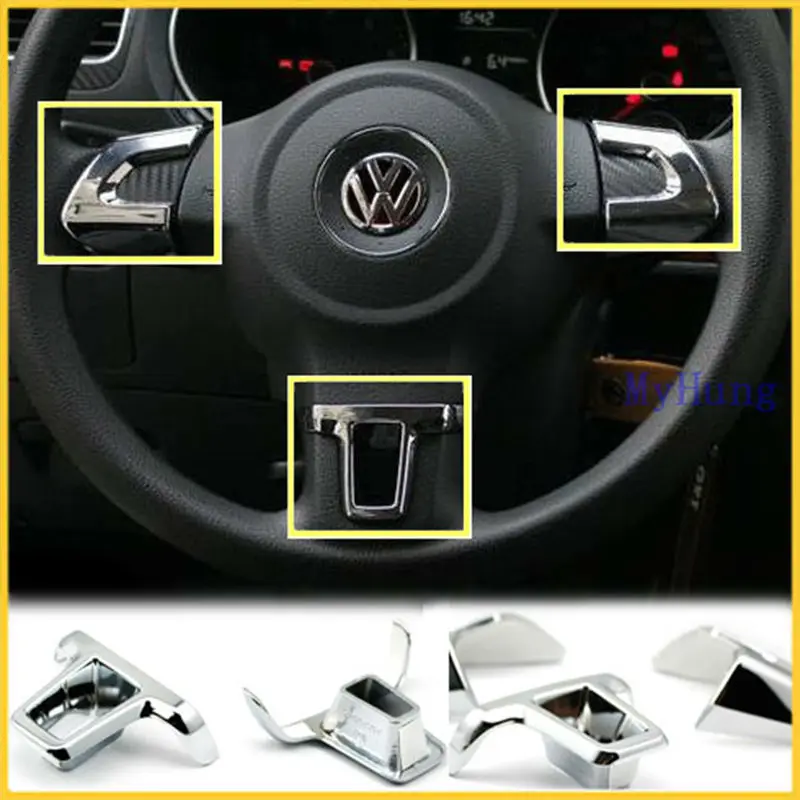 Автомобильный Стайлинг для Volkswagen VW Golf 6 MK6 Polo Jetta MK5 2009 2010 2011 Bora рулевое колесо