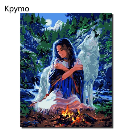 VA-0291 Kpymo живопись каллиграфия декоративная акриловая кисть для рисования живопись по номерам модульная Картина на холсте по номерам VA1022 красота - Цвет: VA-0291