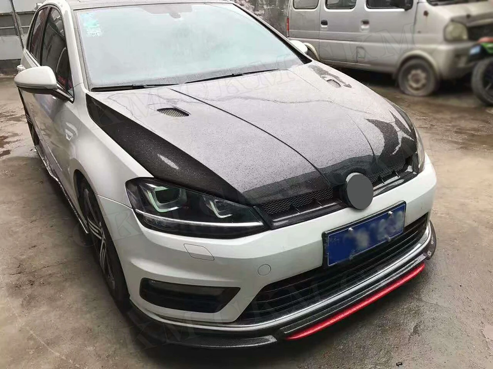 Для VW MK7 карбоновые решетки переднего бампера для Volkswagen Golf 7 VII MK 7