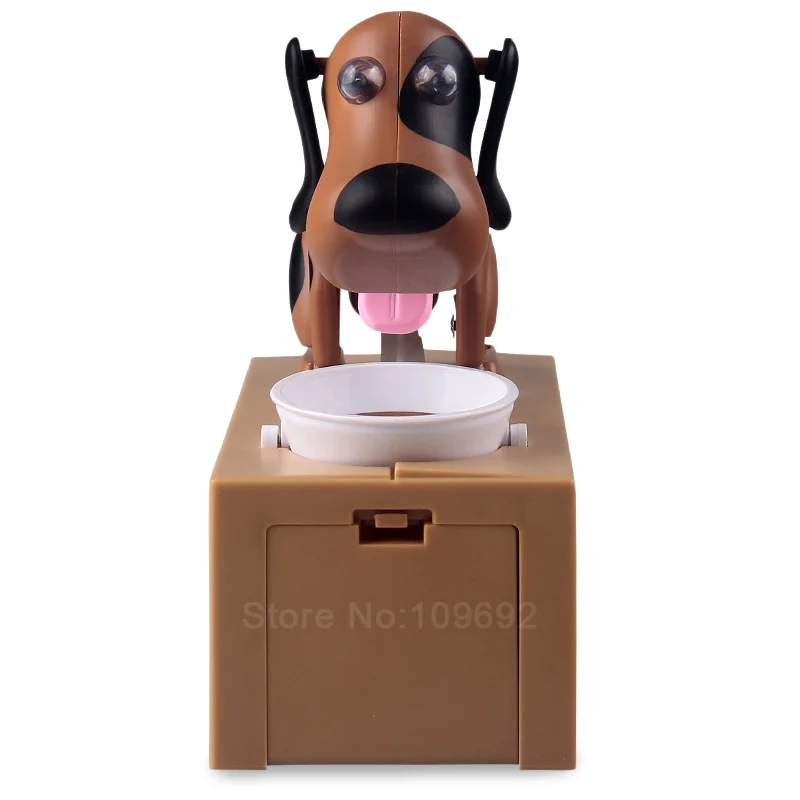 Big box brown savings dog put coins under pressure automatic so that children experience the fun of reserve | Игрушки и хобби