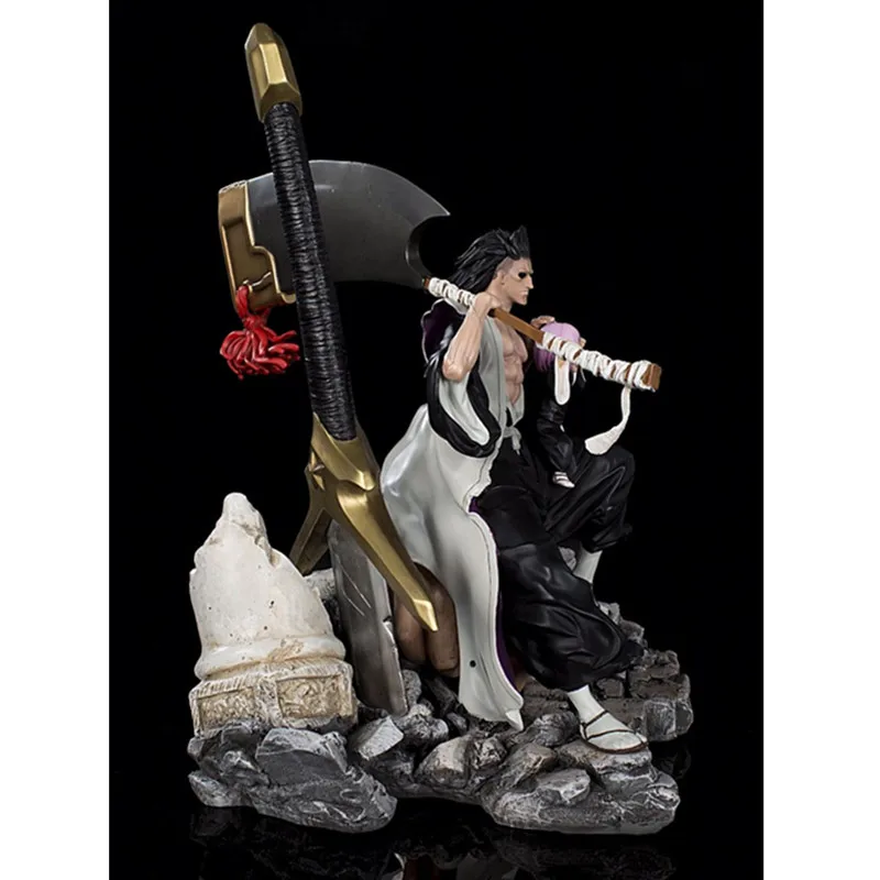 Аниме BLEACH Kenpachi Zaraki Kusajishi Yachiru 1/5 сцены смолы статуя фигурка Коллекция Модель игрушки X535