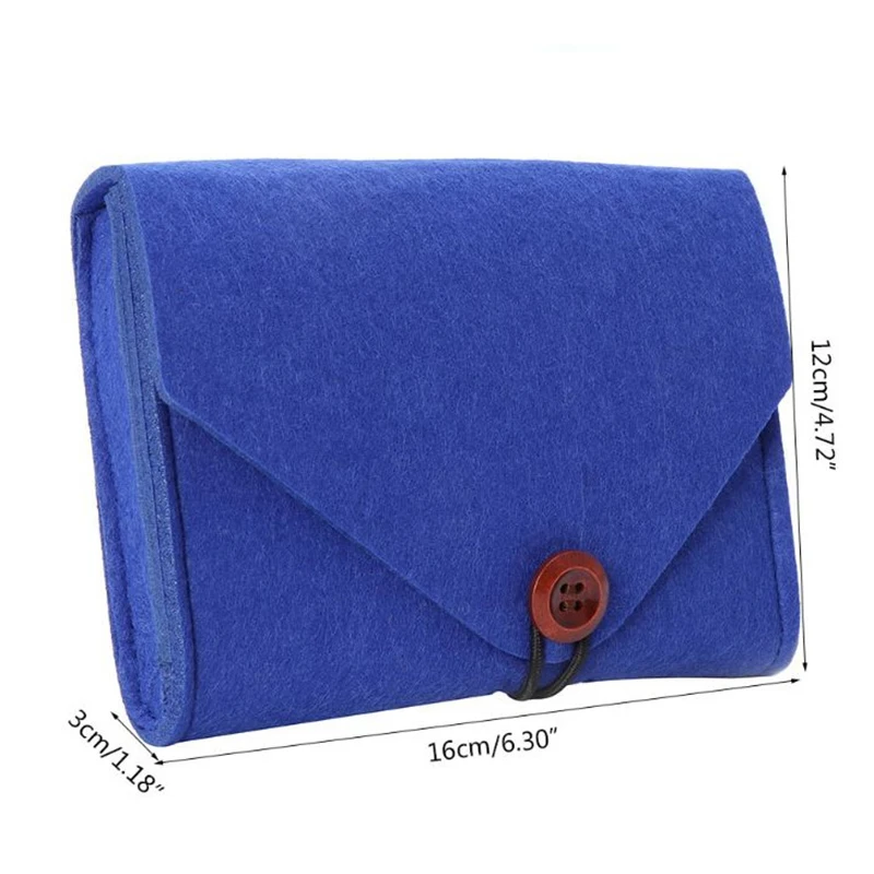 1 шт. посылка для ключей от монет мини фетровый мешочек домашнего хранения