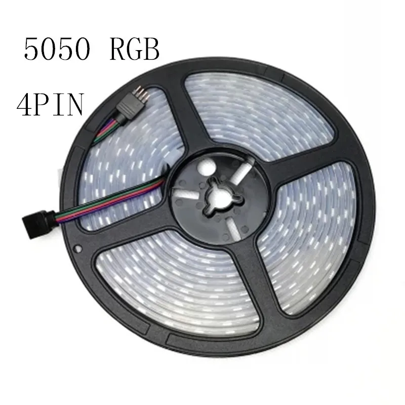 Светодиодная лента водонепроницаемая 5 м 12 В 1 рулон светильник 5050 RGB розовый