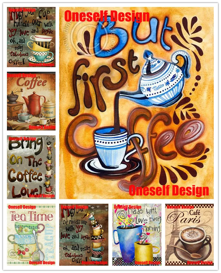 

2019 США Сделай Сам алмазная живопись время кофе 5d Алмазная мозаика распродажа чай время вышивка бисером Стразы Картины Мозаика Алмазная