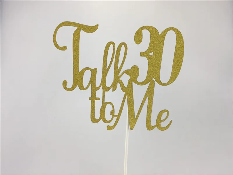 12 5*15 см золотой блеск Talk 20/30/40/50/60 мне торты для торта на день рождения украшения