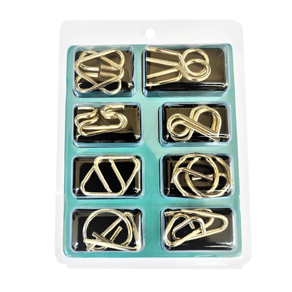 8 шт./компл. металлическая проволока культивировать мышление логика ума игра