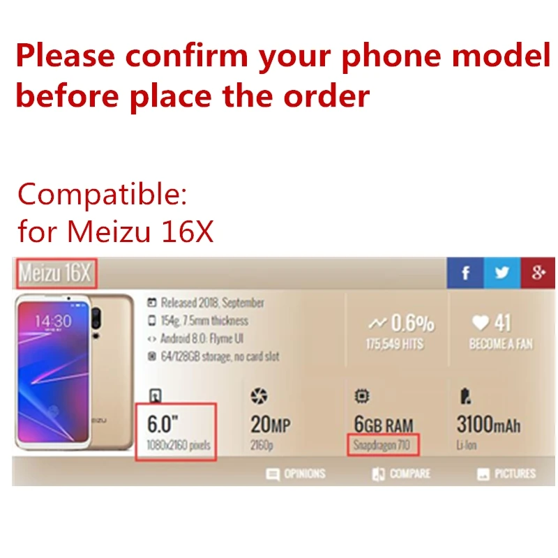 MOFI для Meizu 16th Plus флип-чехол для Meizu 16 X Чехол из искусственной кожи силиконовый чехол для телефона тонкий для Meizu 16 крышка защитный экран