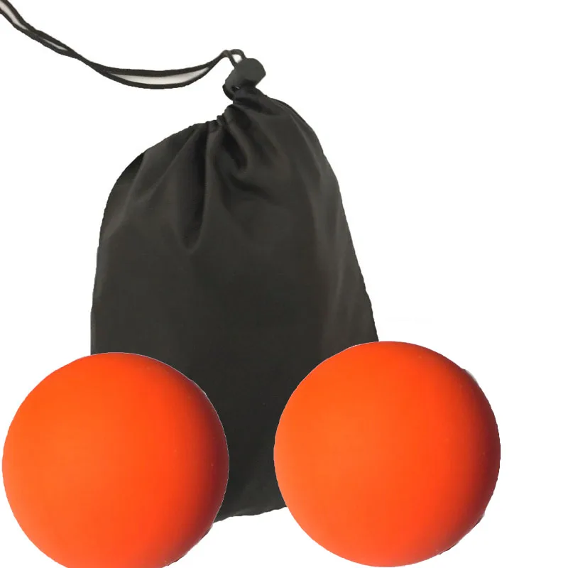 2 orange 2 шт./лот 63 мм силиконовый мяч для Лакросса Тренажерный Зал Фитнес Массаж терапия триггер полный тело упражнения Спорт Йога Мячи расслабить усталость - Цвет: 2 orange