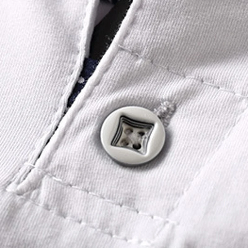 Мужская хлопковая футболка VROKINO повседневная Однотонная с v образным вырезом и